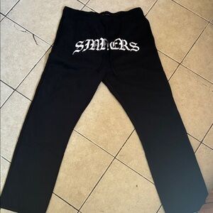 Sinn Kids Black Sweatpants with White Graphic
